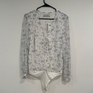 Abercrombie & Fitch Blue Floral Blouse